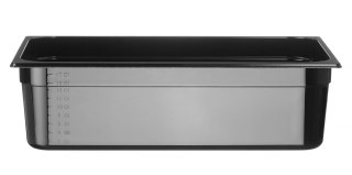 Pojemnik GN 1/1 20 l 530×325×150 mm COOL HENDI czarny z tworzywa SAN -40°C do +90°C 882054