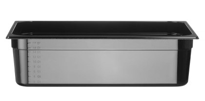 Pojemnik GN 1/1 20 l 530×325×150 mm COOL HENDI czarny z tworzywa SAN -40°C do +90°C 882054