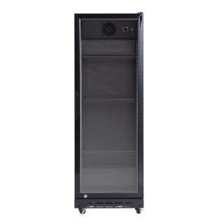 Szafa chłodnicza 214L witryna przeszklona Resto Quality czarna 538x475x1575 mm