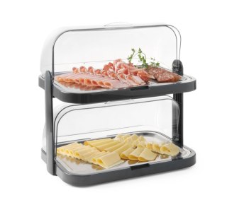 Witrynka chłodząca Roll-top podwójna z 4 wkładami chłodzącymi – 440x320x440 mm Hendi 871881