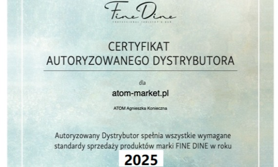 Atom-market.pl jest autoryzowanym dystrybutorem marki Fine Dine w Polsce