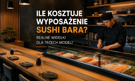 Ile kosztuje wyposażenie sushi bara? Realne widełki dla trzech modeli