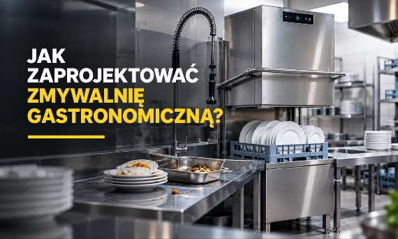Jak zaprojektować zmywalnię gastronomiczną? Projekt, wyposażenie i dobór zmywarki