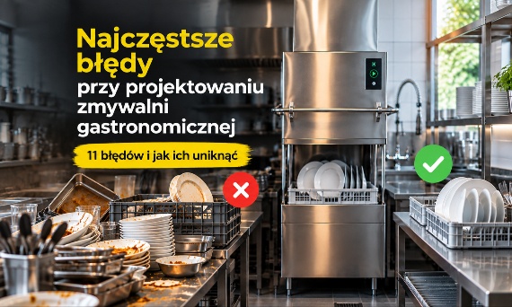 Najczęstsze błędy przy projektowaniu zmywalni gastronomicznej – 11 błędów i jak ich uniknąć