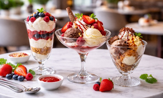 Jak podawać lody w gastronomii? Pomysły, pucharki i prezentacja deserów