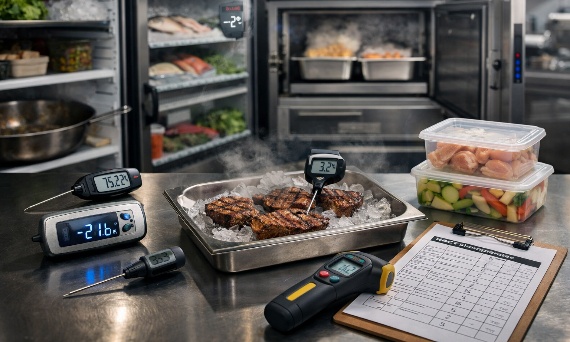 Temperatury w gastronomii – tabela chłodzenia, przechowywania i obróbki termicznej (HACCP)