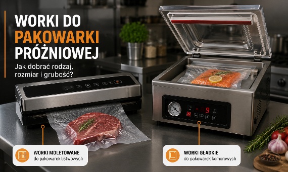Worki do pakowarki próżniowej – jak dobrać rodzaj, rozmiar i grubość?