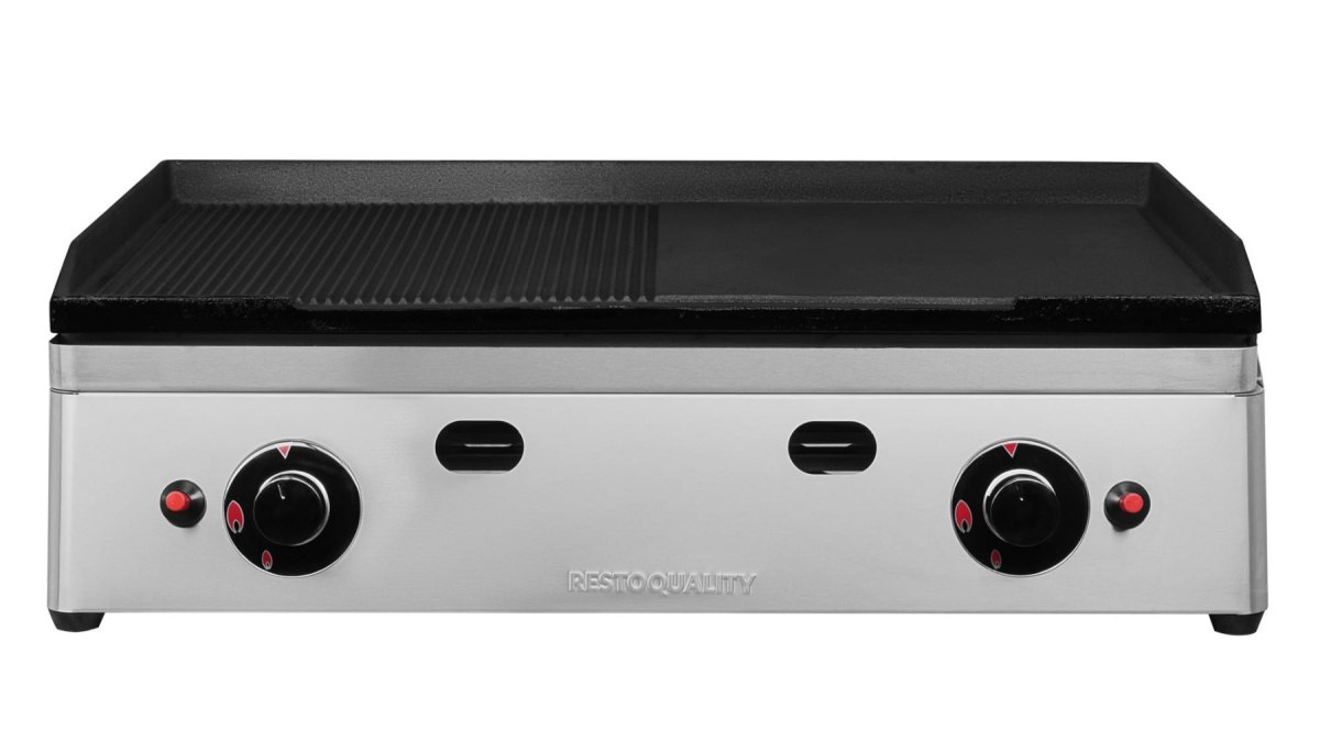 grill kontaktowy gazowy Resto Quality 1/2 ryflowany 1/2 gładki