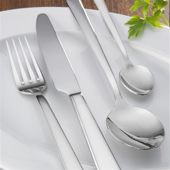 Eleganckie sztućce stołowe Adria – lustrzane wykończenie High Mirror Polishing