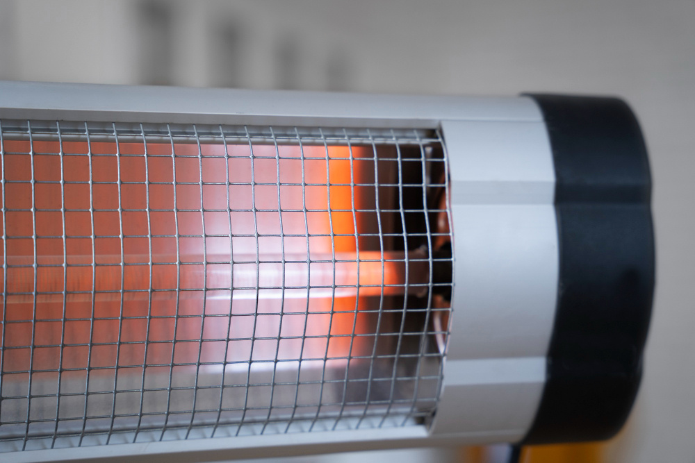 Elektryczna lampa grzewcza na podczerwień montowana na ścianie