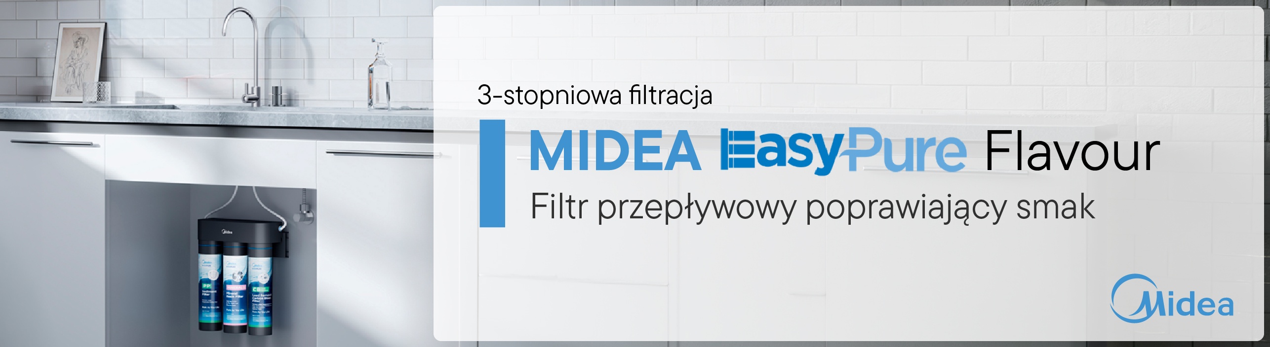 Filtr pod zlew 249×111×292 mm Midea EasyPure Flavour 1232718484