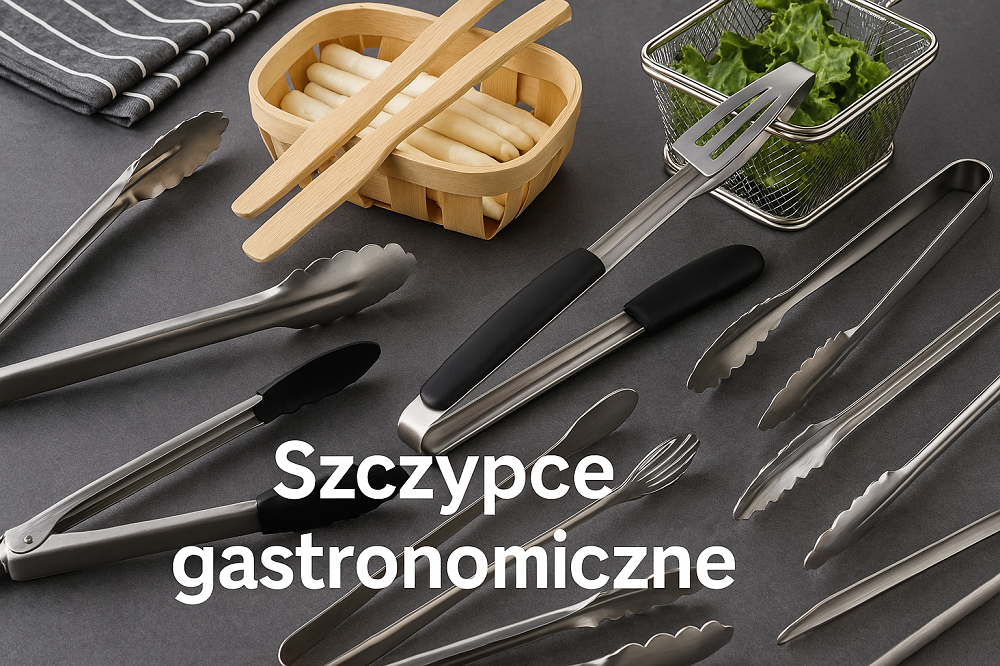 Szczypce gastronomiczne i chwytaki kuchenne w różnych rozmiarach – wyposażenie profesjonalnej kuchni i bufetu