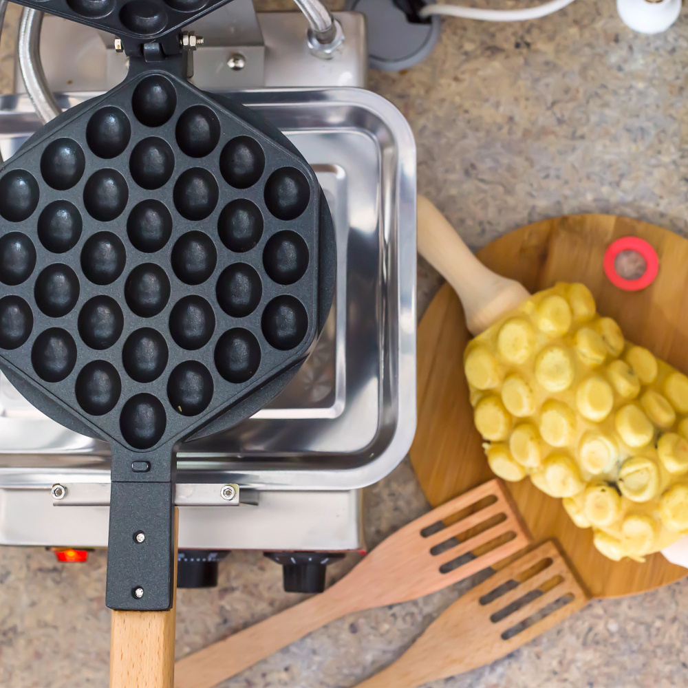 Urządzenie do pieczenia bubble waffle – gofry bąbelkowe w lokalu