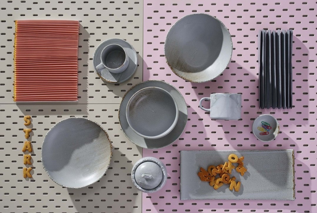 kolekcja porcelany Stark Fine Dine Kolory Ziemi talerz prostokątny talerz płytki miska filiżanka cukiernica