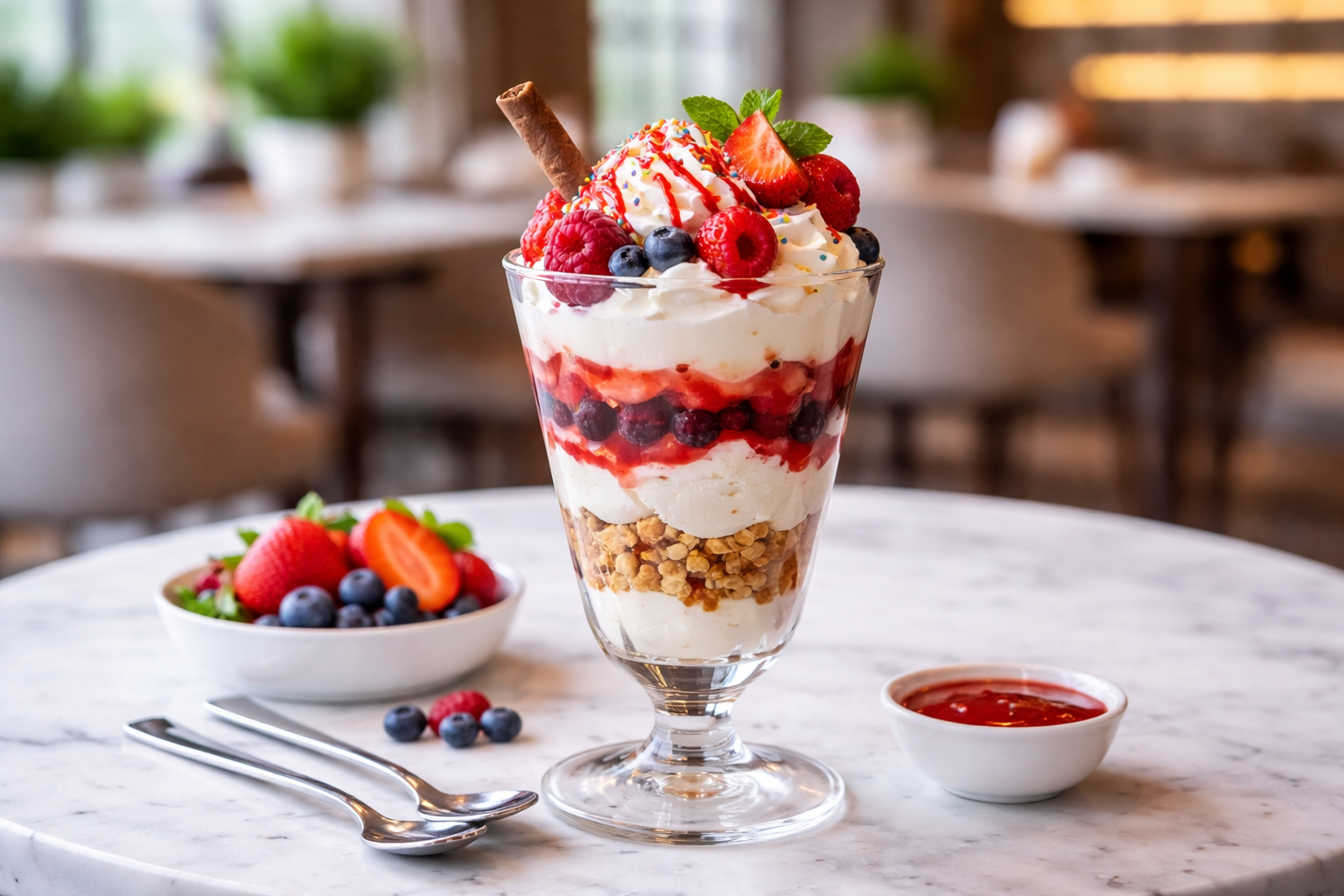 rodzaje pucharków do lodów – wysokie i klasyczne naczynia do deserów